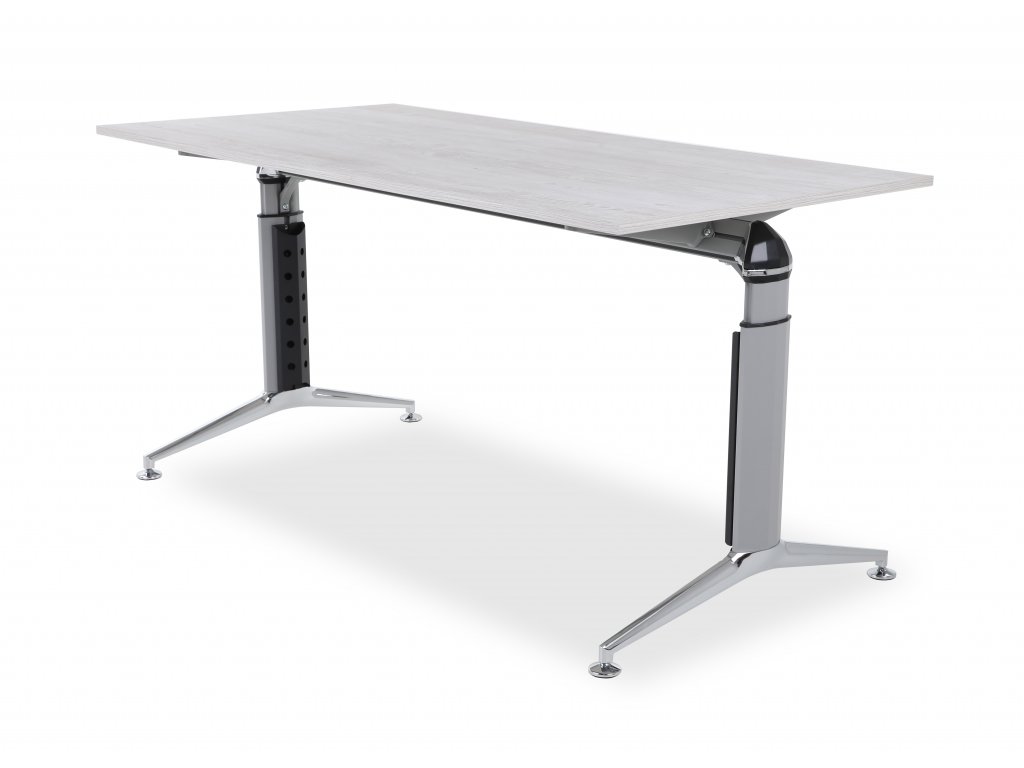 DESK EG+ 750 - výškově nastavitelný stůl deska calvados 1600x800 mm, podnož šedá